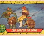 Teenage Mutant Ninja Turtles Trading Card Number 45 Rescue Of April - $1.97