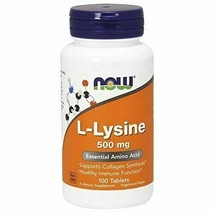 Now Supplements, L-Lysine 500 mg, 100 Tablets - £10.54 GBP