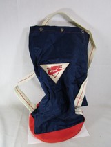 Vintage Nike Red White Blue Gym Over Shoulder Drawstring Duffle Bag 70s 80s - £77.57 GBP