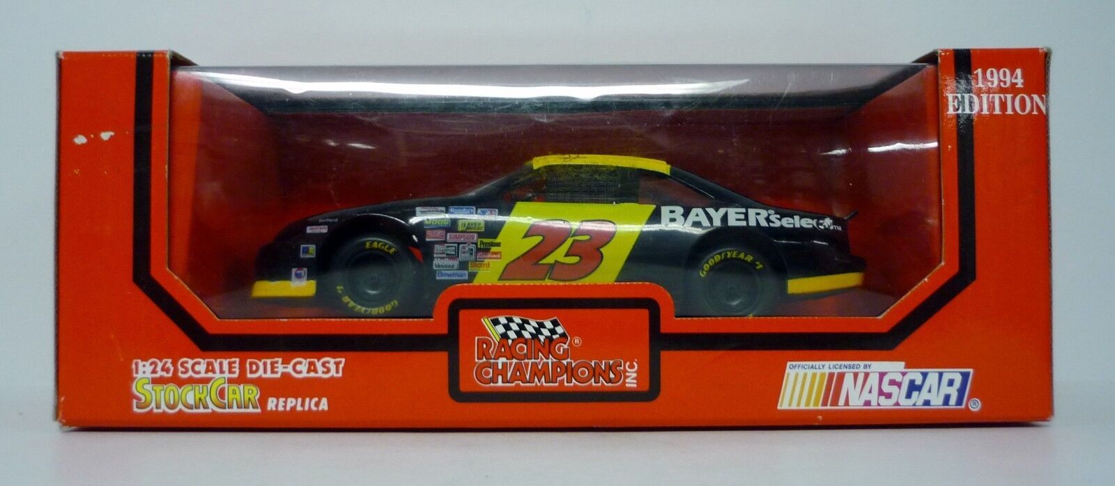 Primary image for Racing Champions Chad Little #23 NASCAR Bayer 1:24 Black Die-Cast Car 1994