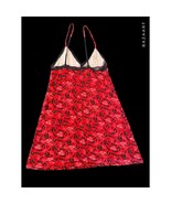 Red Chemise Sleeveless High Heel Shoe Print Night Gown Jockey USA Originals - £11.72 GBP