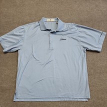 Fairway &amp; Greene Titleist Embroidery Golf Polo Shirt Mens Large Blue Short Sleev - £23.25 GBP