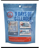 9 Days of collagen facial sheets and lip masks - $374.05 MXN