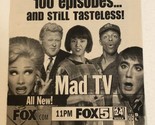 Mad Tv Tv Guide Print Ad Advertisement 100th Episode TV1 - £4.72 GBP