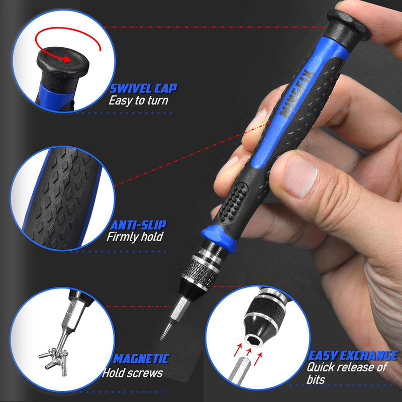 Eyeglass Sunglass Repair Kit,Mingfix Magnetic Eye Glasses Repairing Tool Kit wit Item image 5
