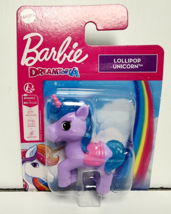 Barbie Dreamtopia Lollipop Unicorn  Mattel Miniature Toy Cake Top Approx 2&quot; - €5,07 EUR