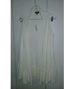 THE LIMITED LADIES WHITE SLEEVELESS SWEATER VEST-S-NWT-$69 ORIG.-RAYON/N... - $419.04 MXN