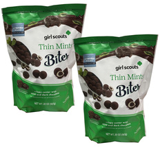 2 PACK Girl Scout Thin Mints Bites with Mint &amp; Dark Chocolate, 20 Oz each - $39.50