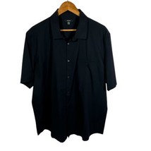 Alfani Women’s Stretch Deep Black Button Up Shirt Size XX-Large - £21.30 GBP