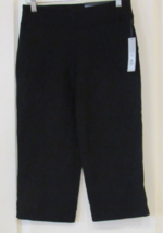 Apt. 9 Dressy Pull-on Capri Pants Black Tie Women&#39;s Petite PXS NWT MSRP$44 - $17.60