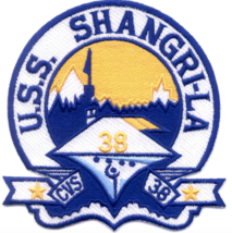4.25&quot; Navy Uss SHANGRI-LA CVS-38 Embroidered Patch - £23.59 GBP