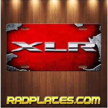 CADILLAC XLR Inspired Art on Simulated Steel Aluminum License Plate Red - £15.43 GBP