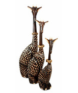 Balikraft Balinese Wood Handicrafts Large Safari Giraffe Family Figurine... - $92.94 CAD