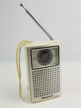 Vintage Panasonic RF-505 portable Transistor Radio white working fair co... - $19.79