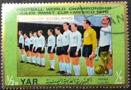 Mexico 70 Team England Yemen Postage Stamp - £0.78 GBP