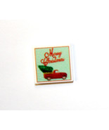 Christmas Card Red Truck 2X2 Printed Piece Minifigure Fast Shipping - $4.85 CAD