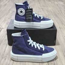 Converse CTAS Cruise Hi Womens Size 7.5 Platform Blue Canvas - £48.61 GBP