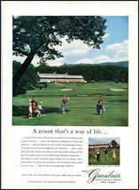 1950s The Greenbrier Resort PRINT AD Golf Course, White Sulfur Springs, ... - $9.49