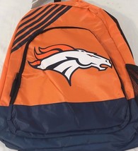 NFL 2024 NEW NWT LICENSED Denver Broncos Backpack School Bag Book Laptop 18x13x6 - £21.15 GBP