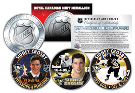 2005-06 SIDNEY CROSBY Royal Canadian Mint Medallions NHL Rookie 3-Coin F... - £11.92 GBP