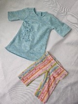 American Girl Doll Honey Puppy Dog Pjs Pajamas Leggings Pants Shirt - £7.98 GBP