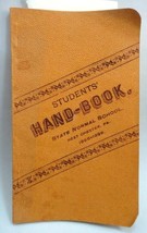 1895-96 antique WEST CHESTER pa STATE NORMAL SCHOOL STUDENT HANDBOOK 64pg - £66.98 GBP