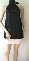 NEW JLEE SILVER Black Halter Top With Tonal Stripes (Size L) - MSRP $138... - £11.81 GBP