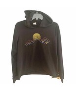 Roxy Black Blue Ridge Graphic Hooded Crop Tee Small - $37.40