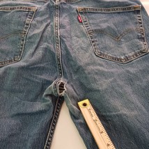 Levi's 505 Straight Regular Fit Men's Blue Denim Cotton Jeans Size (34×32) image 3