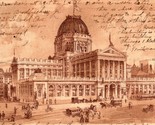 Vtg Cartolina 1908 US Governo Costruzione E Ufficio Postale Chicago Illi... - $13.27