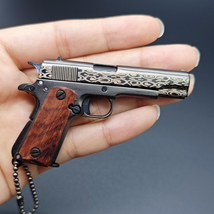 Pistol Keychain, Gun Model Key Chain Tactical Tiny Keychain Best Gift - £15.62 GBP