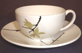 Wedgwood Painted Garden Forsythia Breakfast Cup/Saucer 4 PC Set Service/... - $55.34
