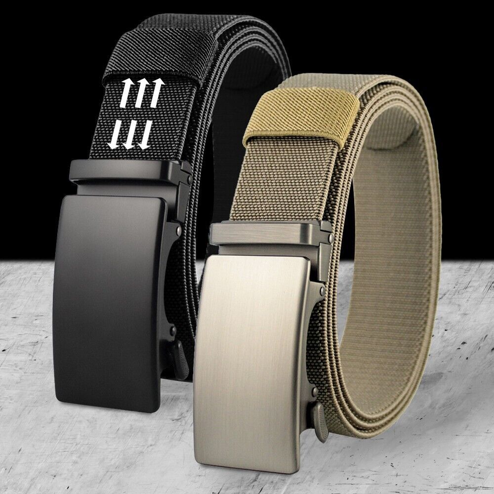 Mens Large Buckle Elastic Web Belt, 1.5 inch Waist Belt for Jeans and Sh... - $22.49
