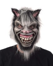 Cheshire Cat Mask Grinning Mascot Animal Mean Scary Creepy Frightening Halloween - £52.11 GBP