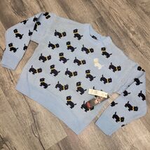 New NWT Stranger Things Scotties Erica Season 5 Blue Pullover Sweater Si... - $22.75