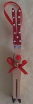 Handcrafted Clothespin Reindeer Ornaments Small 4-1/2&quot; - £3.97 GBP