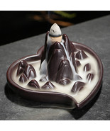 BACKFLOW BURNER INCENSE CONES HOLDER WATERFALL EFFECT MIXED SCENT HEART ... - £4.42 GBP+
