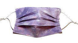 Pleated Purple Pink Face Mask, Sky Clouds Uniform Work, 100% quilting co... - £10.95 GBP