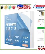 12x12” Clear PET Sheet Panels, 10 Pack - Safe Glass Alternative for Crafts - $526.10 MXN