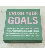 Crush Your Goals Cards - 40 Goal Crushing Quote Cards New Sealed - £9.65 GBP