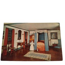 Postcard Old Colonial Home Prentis Home Bedroom Concord NH Chrome Unposted - £5.16 GBP