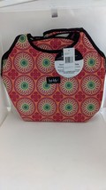 Nicole Miller  New York Insulated Lunch Cooler Tote - Orange Kaleidoscope Large - £14.36 GBP