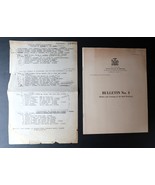Vtg WWII &#39;42 Albany NY Ephemera Bulletin #4 Air Raid Wardons &amp; Civilian ... - $1,868.40 MXN