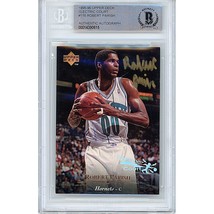 Robert Parish Charlotte Hornets Auto 1995 Upper Deck On-Card Autograph Beckett - £102.85 GBP