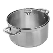 Chantal SLIN32-240 Induction 21 Steel 6 Qt. Casserole W/ Glass Lid (Used) - $68.03