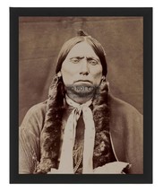 Chief Quanah Parker Native American Leader Portrait 8X10 Framed Photo - £15.84 GBP