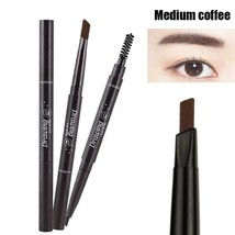 Waterproof Long-lasting Easy Ware Eyebrow Pen With Eyebrow Brush (Medium Brown) - £4.73 GBP