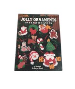 Leisure Arts Craft Leaflets Jolly Ornaments In Plastic Canvas Yarn Craft... - £7.14 GBP