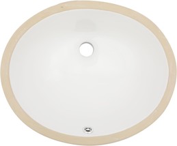 Oval Vessel Sink Undermount - Donsdey 18&quot;X15&quot; Bathroom Vessel Sink Oval White - £81.19 GBP