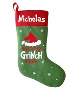 Merry Grinch Mas Christmas Stocking, Grinch Christmas Stocking, The Grin... - £28.47 GBP